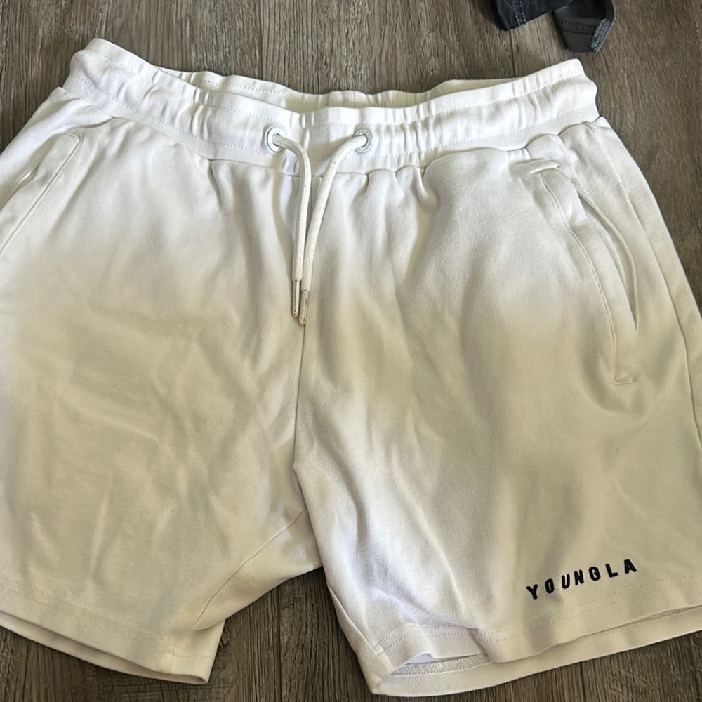 YoungLA White Men's Shorts